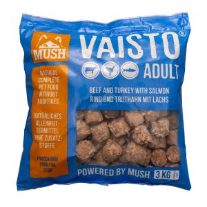 MUSH B.A.R.F. Vaisto® ADULT BLUE Beef-Turkey-Salmon 3 kg.