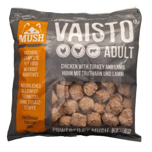 MUSH B.A.R.F. Vaisto® ADULT GREY Turkey-Chicken-Lamb 3 kg.