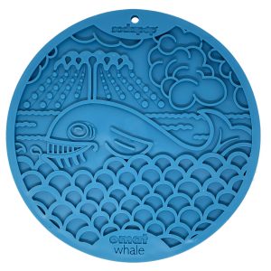 SodaPup Whale Design eMat Enrichment Lick Mat with Suction Cups