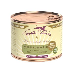 Wild boar with natural rice, fennel and raspberry