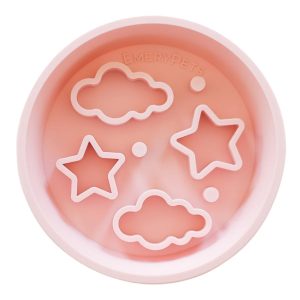 EmeryPets Star + Cloud Slow Feeder Bowl Pink