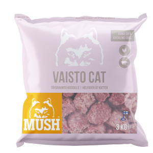 MUSH B.A.R.F. Vaisto® Cat PINK Pork-Chicken Menu 3 kg.