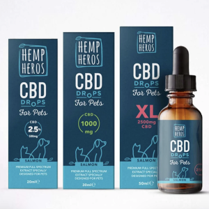 Hemp Heros Organic CBD  for Pets | Full Spectrum & Salmon Infused